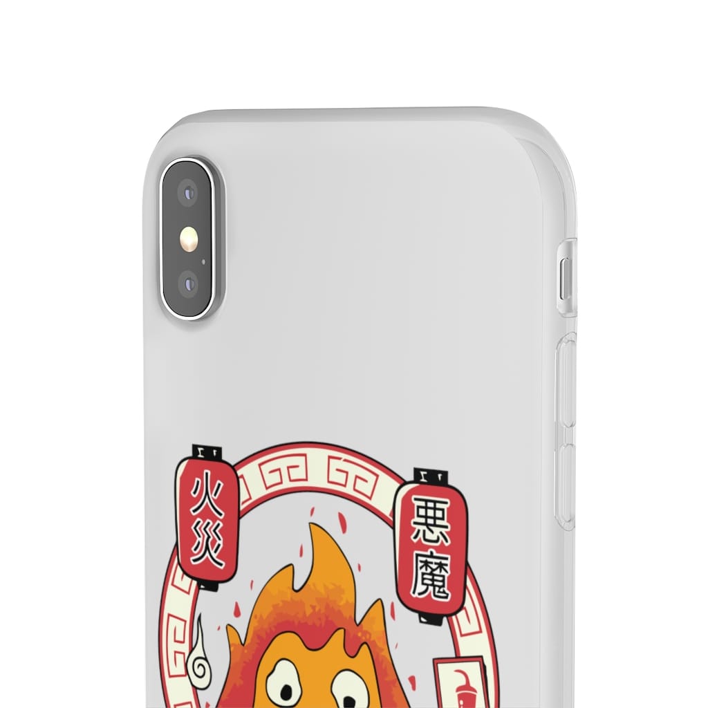 Howl’s Moving Castle – Calcifer Loves Ramen iPhone Cases