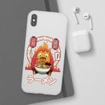 Howl’s Moving Castle – Calcifer Loves Ramen iPhone Cases Ghibli Store ghibli.store