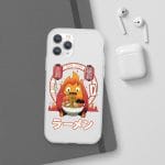 Howl’s Moving Castle – Calcifer Loves Ramen iPhone Cases Howl’s Moving Castle – Calcifer Loves Ramen iPhone Cases Ghibli Store ghibli.store