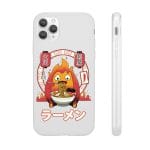 Howl’s Moving Castle – Calcifer Loves Ramen iPhone Cases Ghibli Store ghibli.store