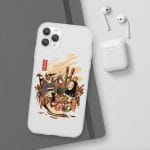Totoro and No Face Ramen Bath iPhone Cases