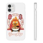 Howl’s Moving Castle – Calcifer Loves Ramen iPhone Cases Howl’s Moving Castle – Calcifer Loves Ramen iPhone Cases Ghibli Store ghibli.store