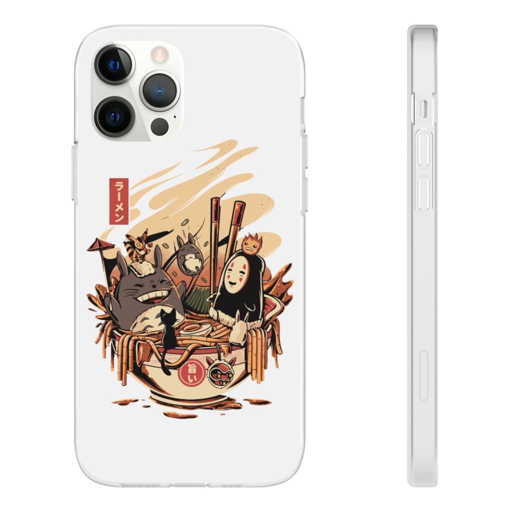 Totoro and No Face Ramen Bath iPhone Cases Ghibli Store ghibli.store