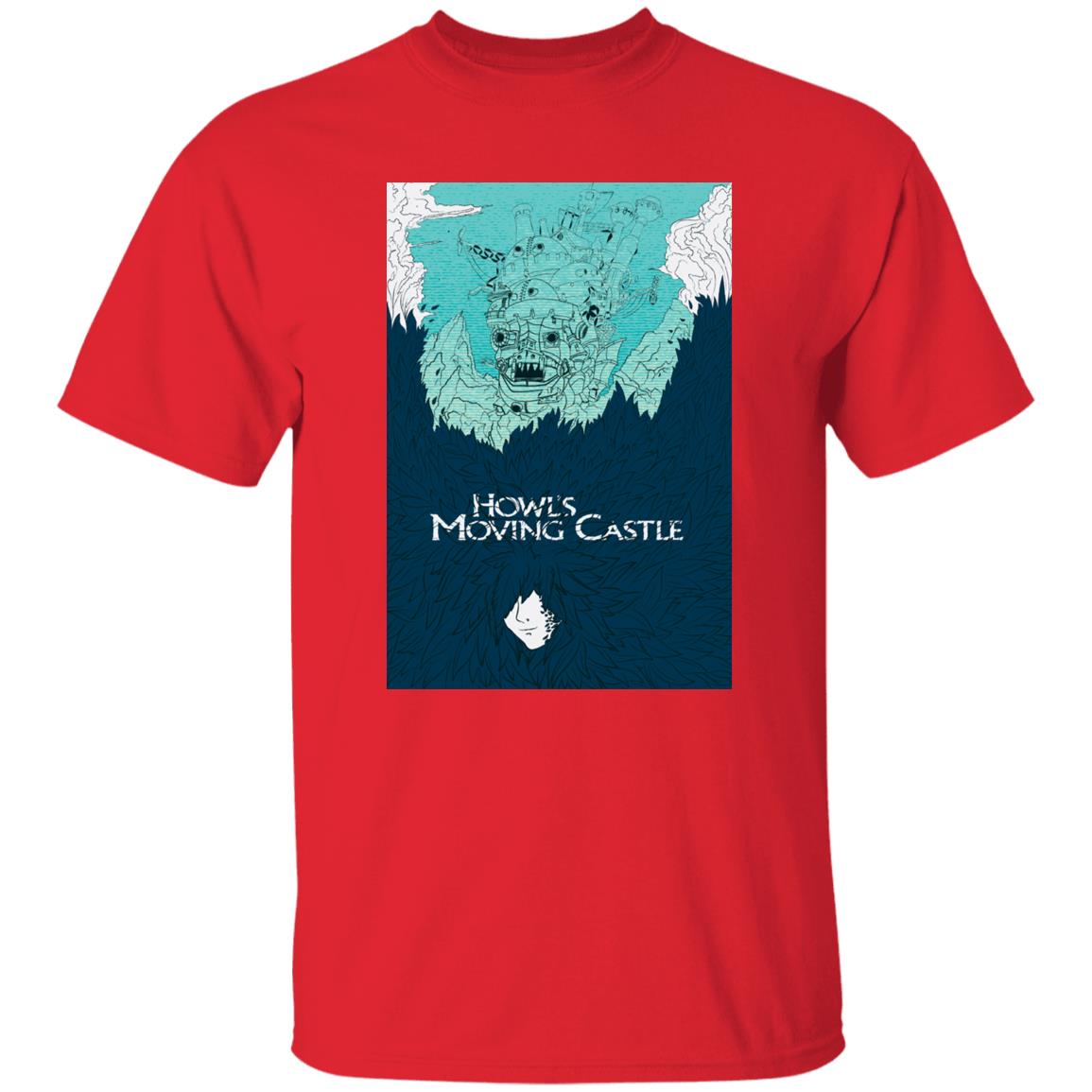Howl’s Moving Castle Blue Tone Art T Shirt