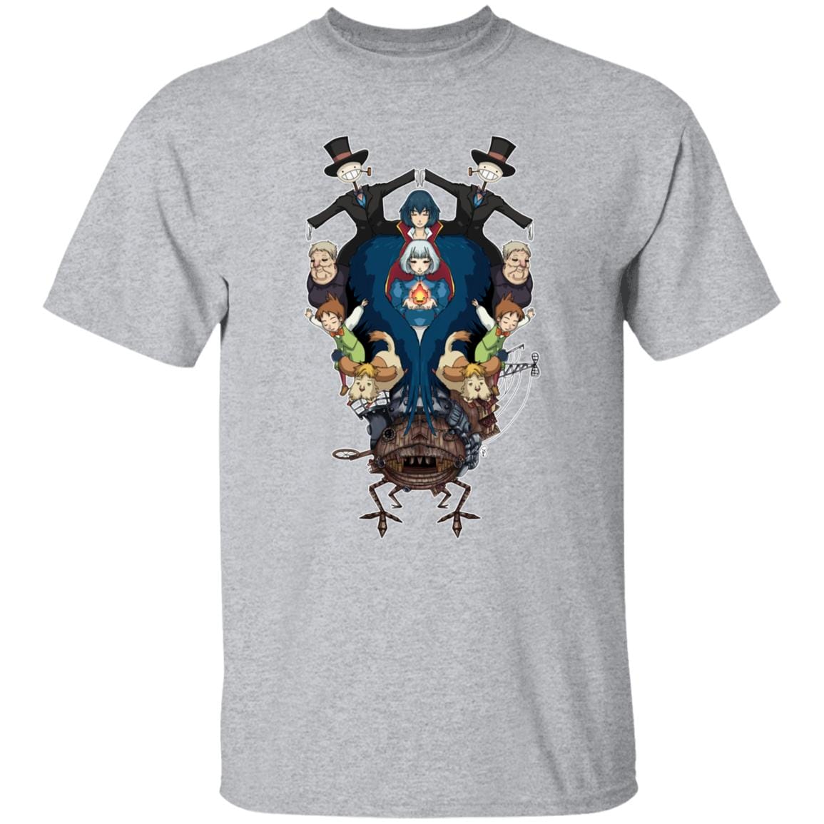 Howl’s Moving Castle Characters Mirror T Shirt