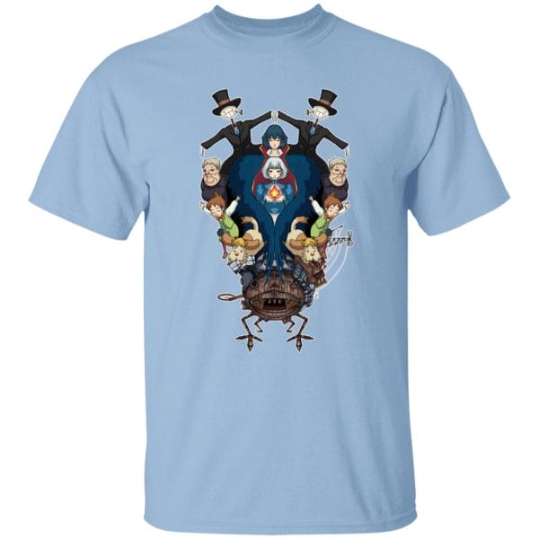 Howl’s Moving Castle Characters Mirror T Shirt Ghibli Store ghibli.store