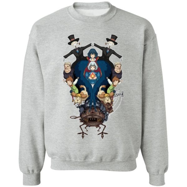 Howl’s Moving Castle Characters Mirror Hoodie