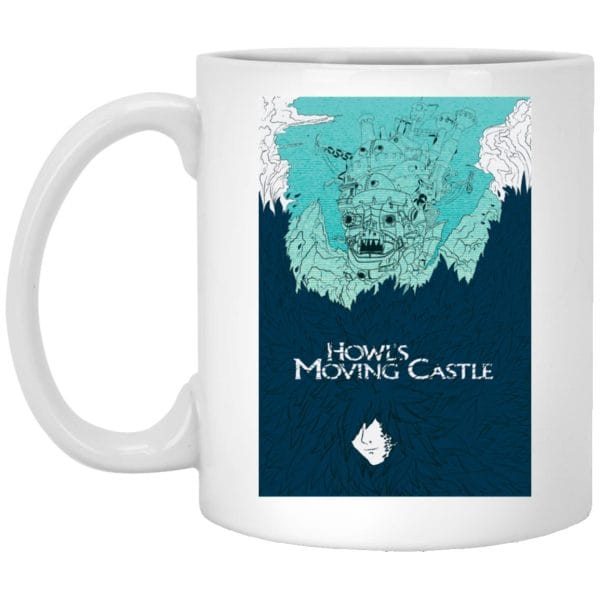 Howl’s Moving Castle Blue Tone Art Mug Ghibli Store ghibli.store