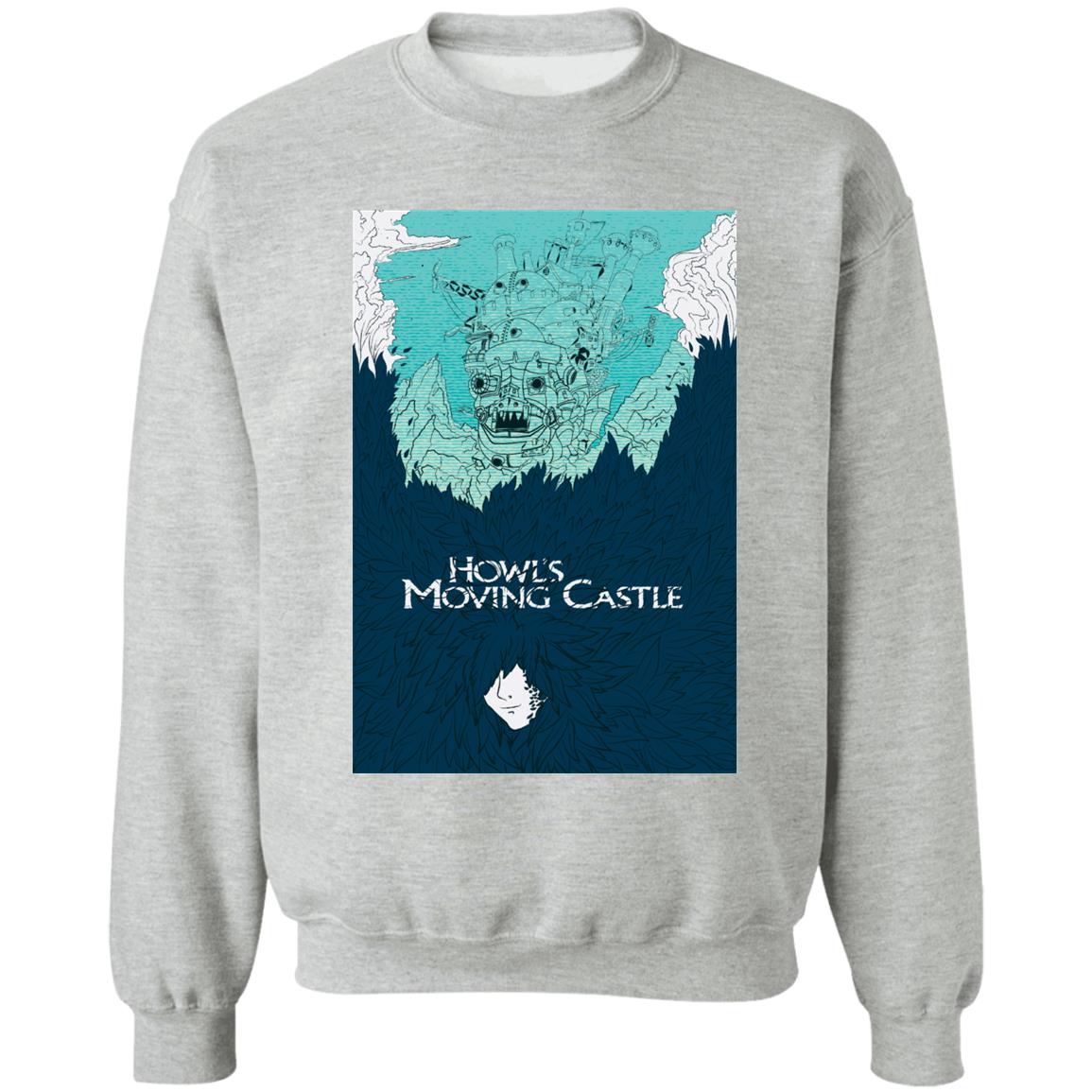 Howl’s Moving Castle Blue Tone Art Sweatshirt