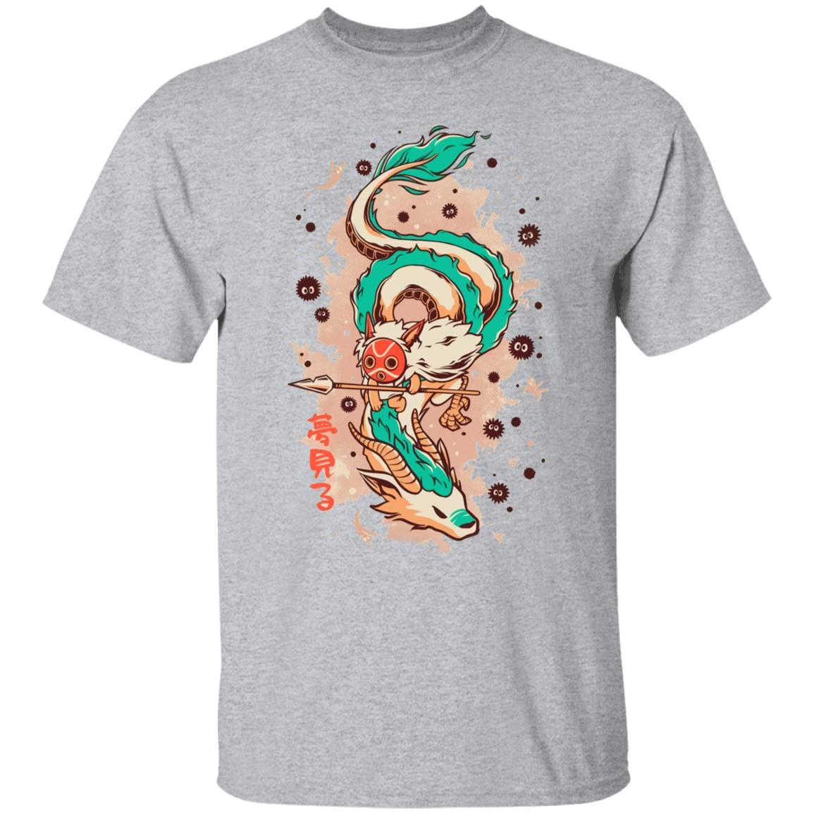 Princess Mononoke on the Dragon T Shirt