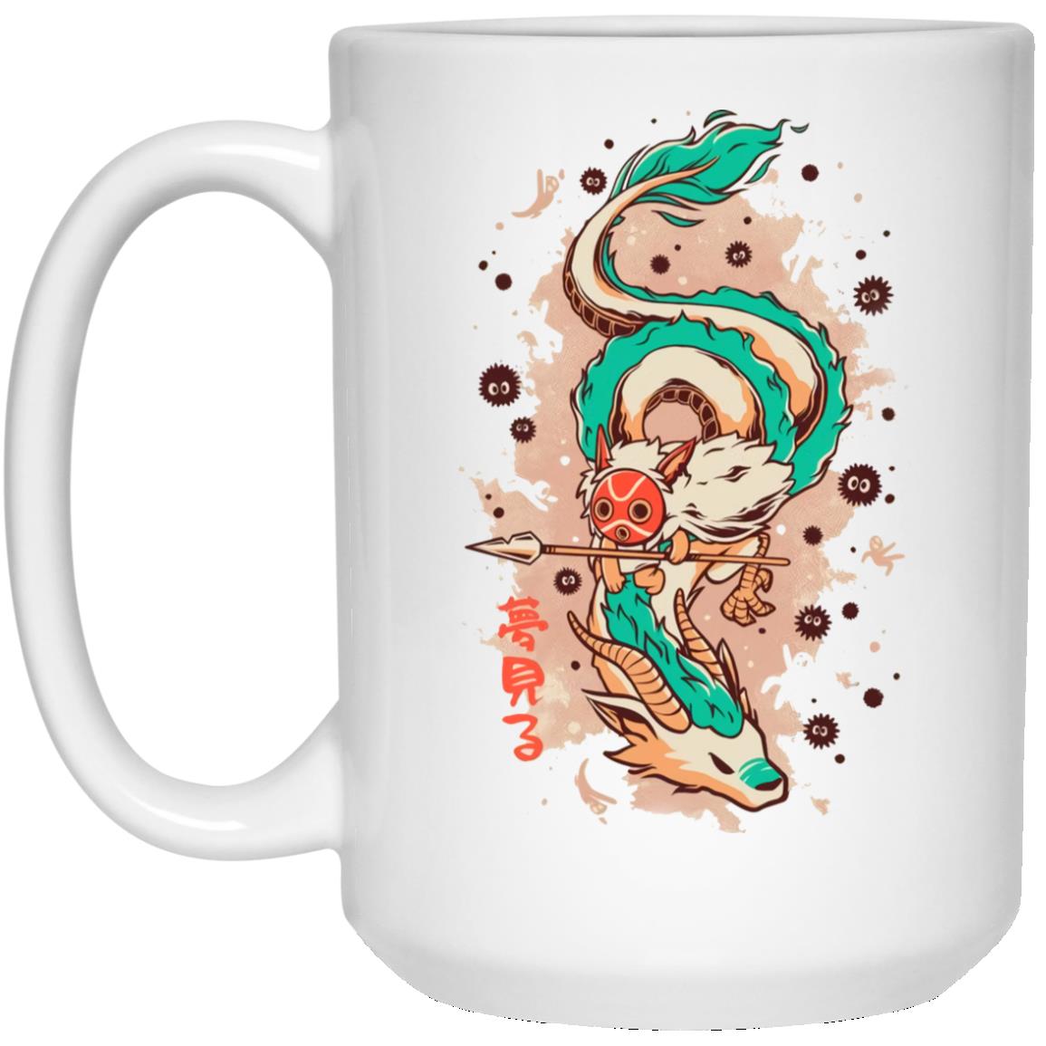 Princess Mononoke on the Dragon Mug