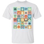 Ghibli Colorful Characters Collection T Shirt