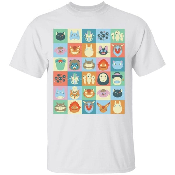 Ghibli Colorful Characters Collection T Shirt Ghibli Store ghibli.store