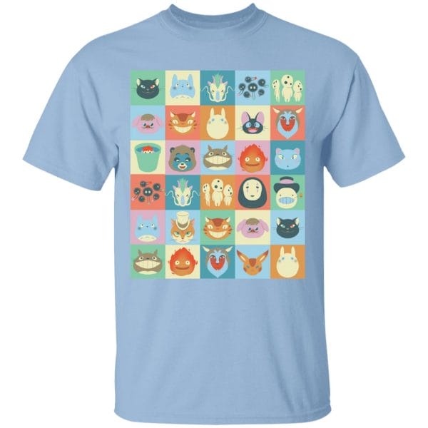 Ghibli Colorful Characters Collection T Shirt Ghibli Store ghibli.store