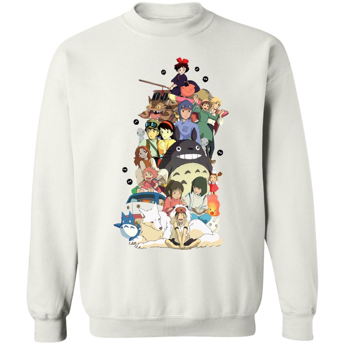 Ghibli Movie Characters Compilation Sweatshirt Ghibli Store