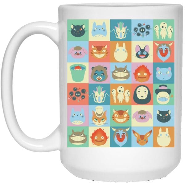 Ghibli Colorful Characters Collection Mug Ghibli Store ghibli.store
