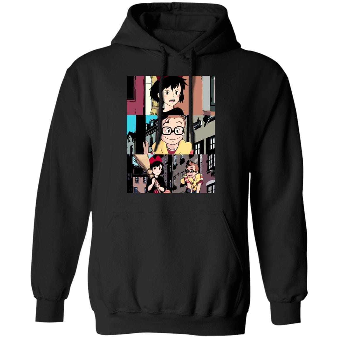 Kiki’s Delivery Service Tower Collage Hoodie Unisex