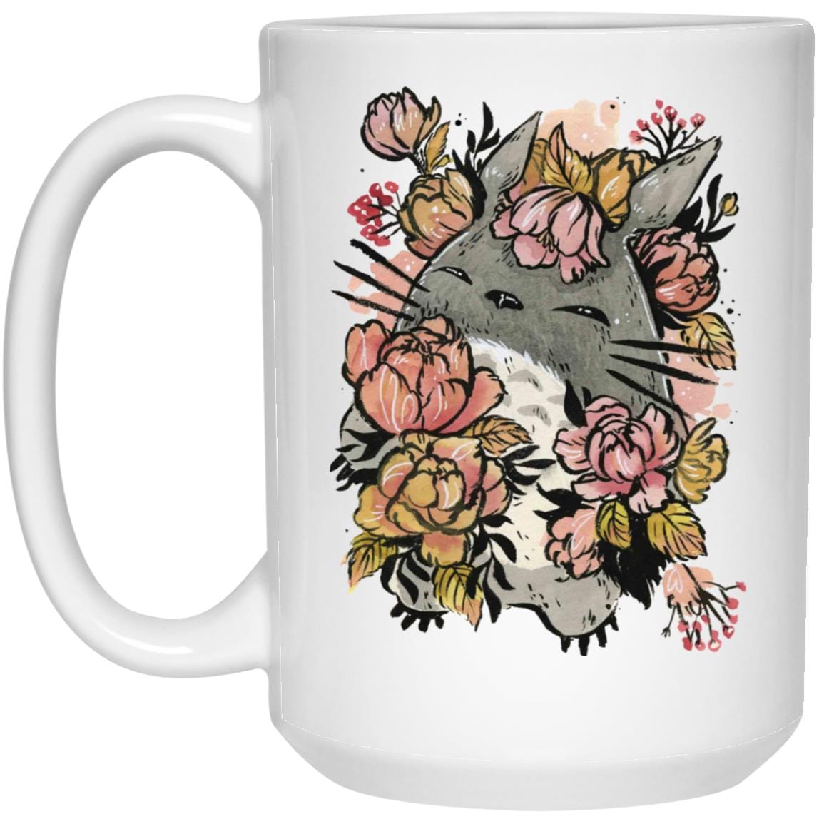 Totoro by the Flowers Mug
