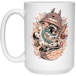 Totoro Daruma and Ghibli Friends Mug 15Oz