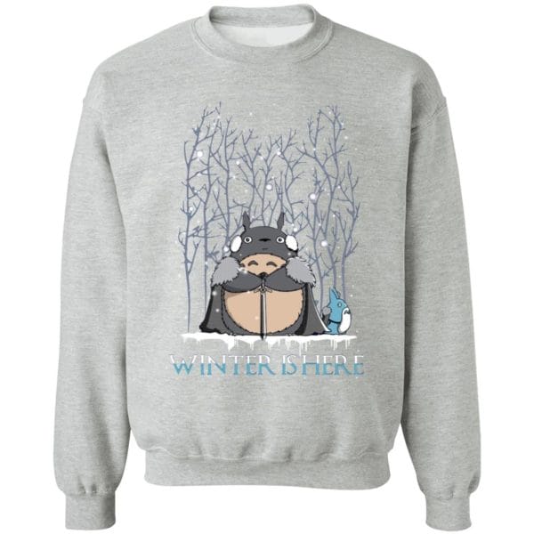 Totoro Game of Throne Winter is Here Sweatshirt Ghibli Store ghibli.store