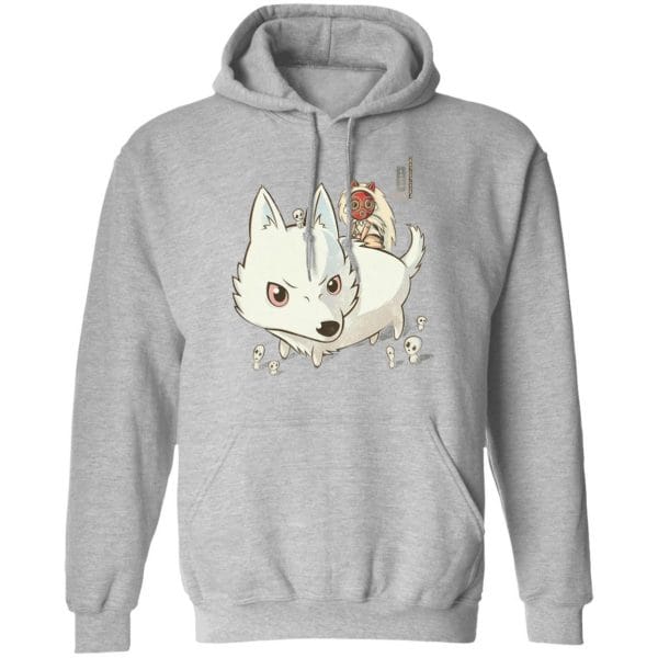 Princess Mononoke and The Wolf Cute Chibi Version Sweatshirt