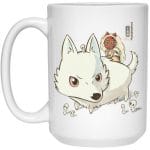 Princess Mononoke and The Wolf Cute Chibi Version Mug 15Oz