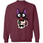Jiji in the Cat Cup Sweatshirt