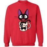 Jiji in the Cat Cup Sweatshirt Ghibli Store ghibli.store