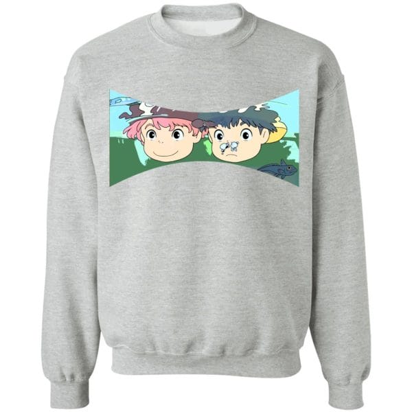 Ponyo and Sosuke Sweatshirt Unisex Ghibli Store ghibli.store
