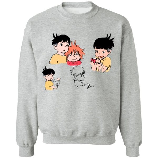 Ponyo and Sosuke Sketch T Shirt Ghibli Store ghibli.store