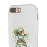 Totoro with Flower Umbrella iPhone Cases Ghibli Store ghibli.store