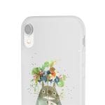 Totoro with Flower Umbrella iPhone Cases Ghibli Store ghibli.store