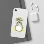 Totoro with Flower Umbrella iPhone Cases Ghibli Store ghibli.store