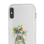 Totoro with Flower Umbrella iPhone Cases Ghibli Store ghibli.store