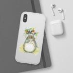 Totoro with Flower Umbrella iPhone Cases Ghibli Store ghibli.store