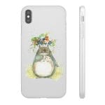 Totoro with Flower Umbrella iPhone Cases Ghibli Store ghibli.store