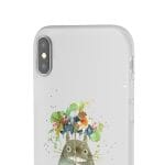 Totoro with Flower Umbrella iPhone Cases Ghibli Store ghibli.store