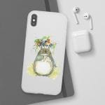 Totoro with Flower Umbrella iPhone Cases Ghibli Store ghibli.store