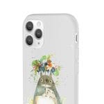 Totoro with Flower Umbrella iPhone Cases Ghibli Store ghibli.store