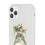 Totoro with Flower Umbrella iPhone Cases Ghibli Store ghibli.store