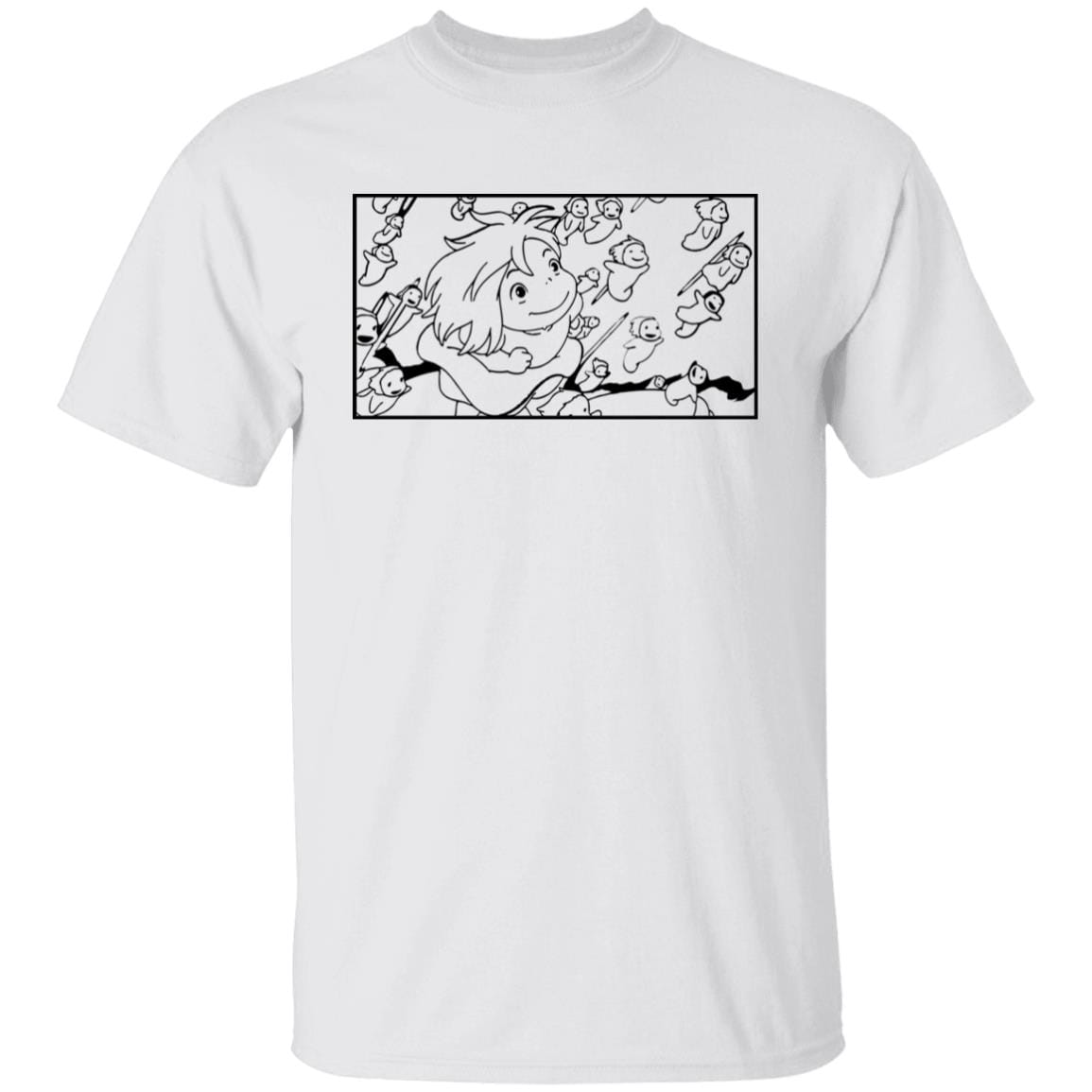 Ponyo – Freedom Sketch T Shirt