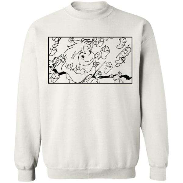 Ponyo – Freedom Sketch Sweatshirt Ghibli Store ghibli.store