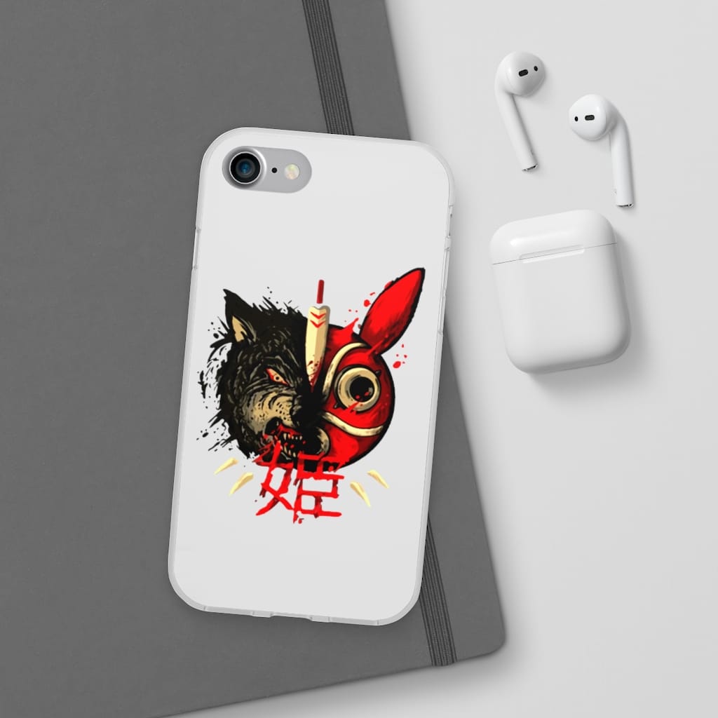 Princess Mononoke Mask & Wolf iPhone Cases