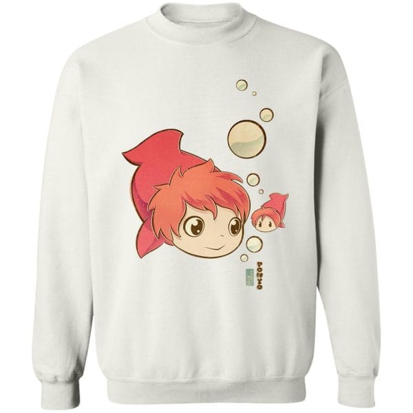 Ponyo Chibi Sweatshirt Ghibli Store ghibli.store