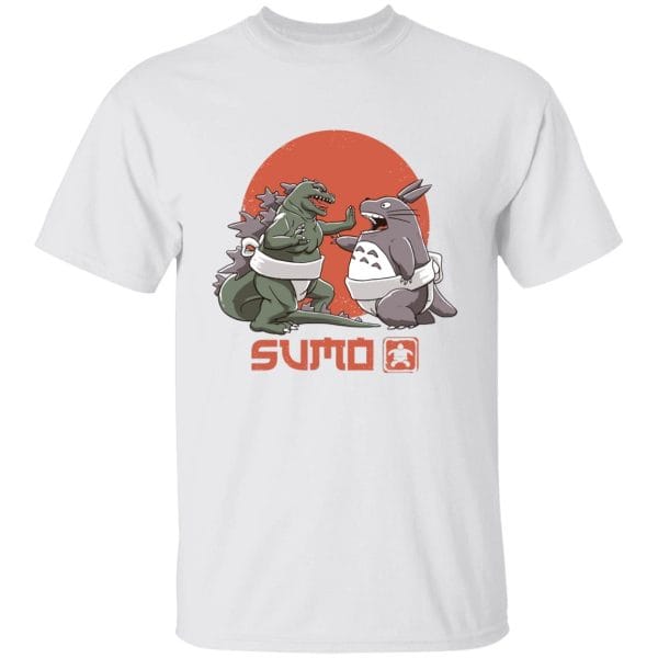 Totoro vs. Godzilla Sumo T Shirt Ghibli Store ghibli.store