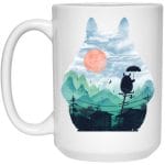 Totoro on the Line Lanscape Mug 15Oz