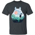 Totoro on the Line Lanscape T Shirt Ghibli Store ghibli.store