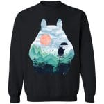 Totoro on the Line Lanscape Sweatshirt