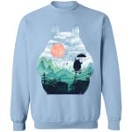Totoro on the Line Lanscape Sweatshirt