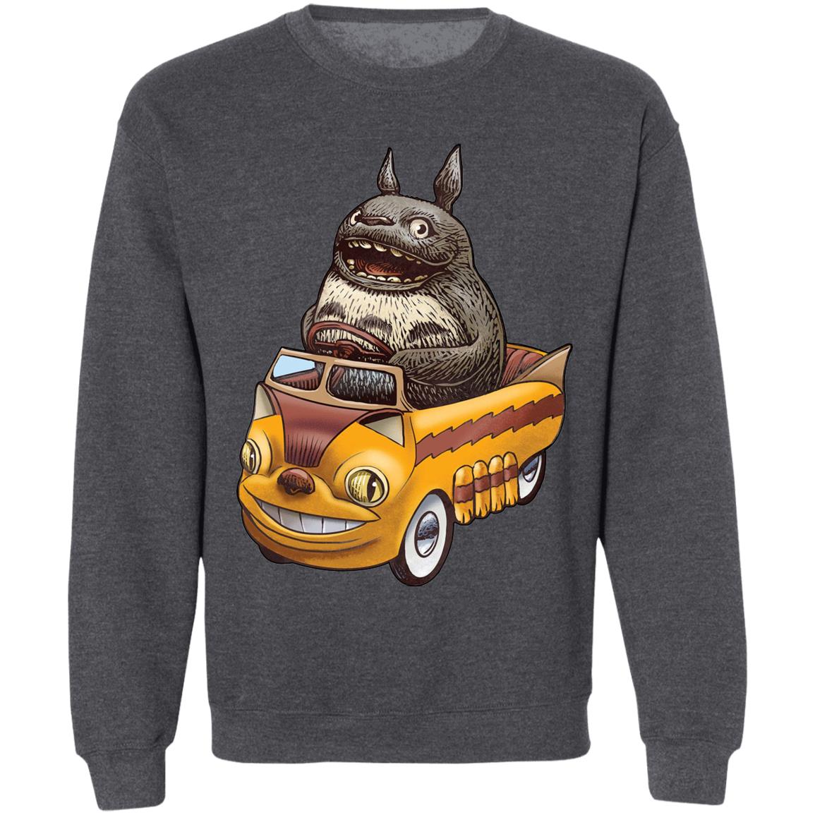 Totoro driving Catbus Sweatshirt
